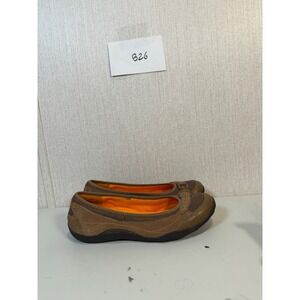 Clarks Privo Womens Size 8.5 slip On Flats Comfort Shoes Brown